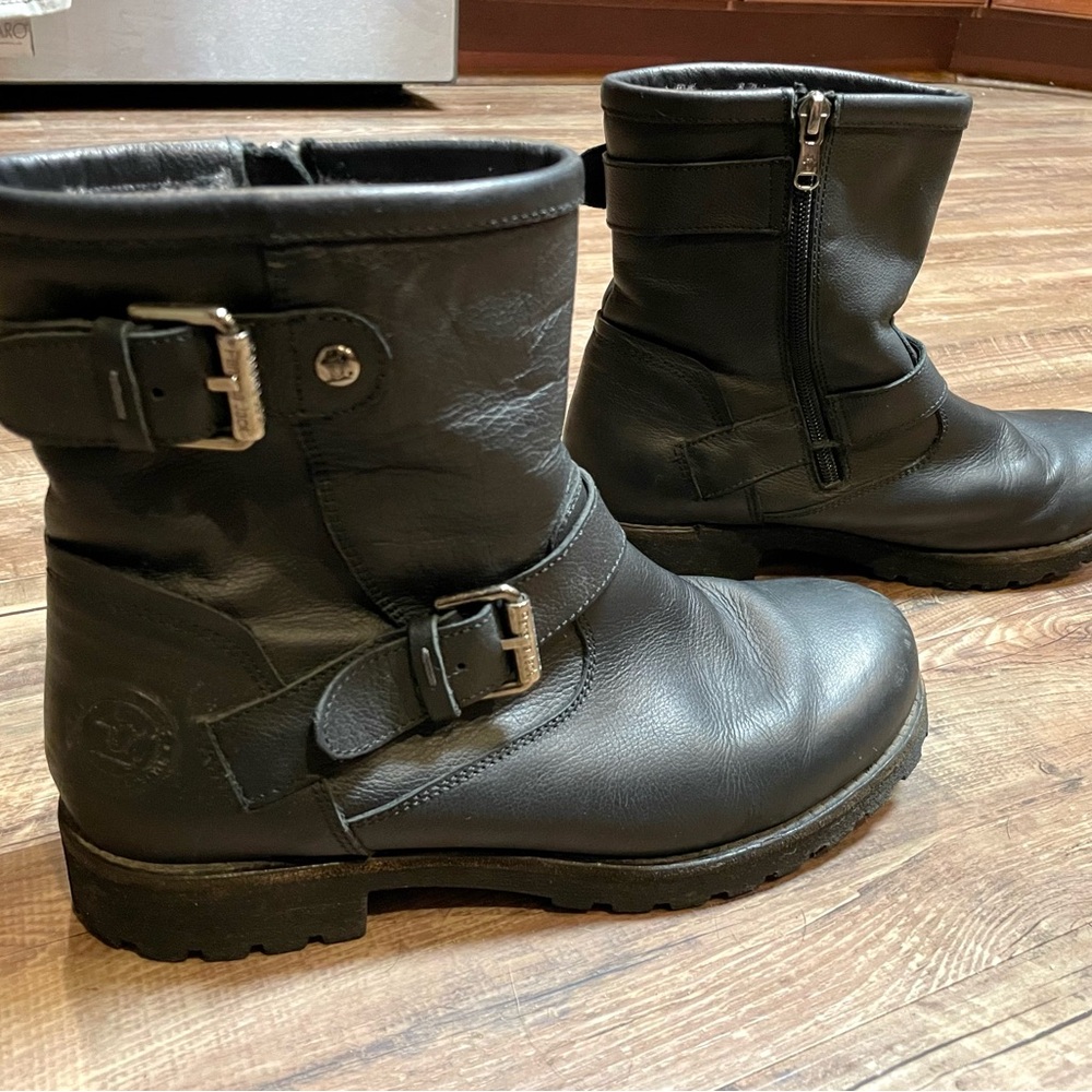 Women’s Panama Jack Black Leather Winter Boots